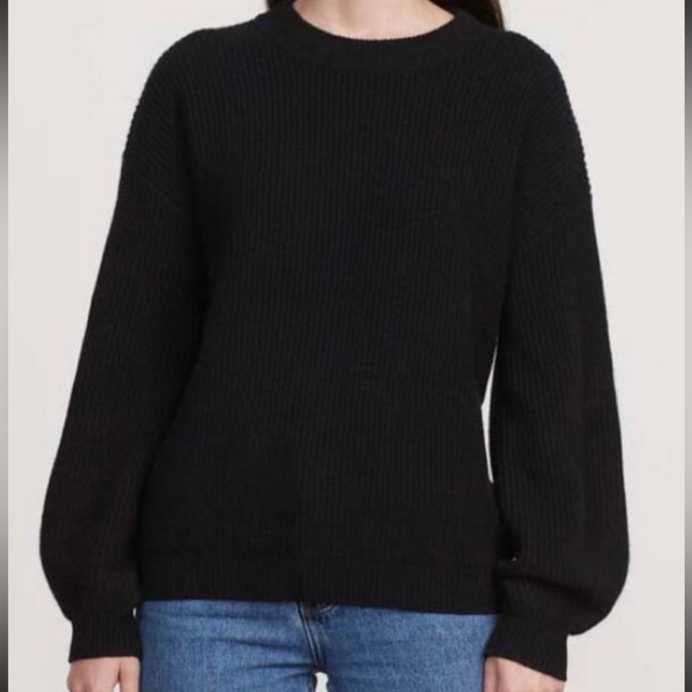 Black Cashmere Wool Women's Sweater